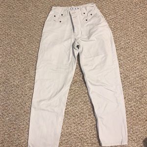 cream jeans